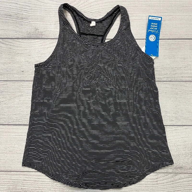 Black White Athletic Tank Top Lululemon, Size M