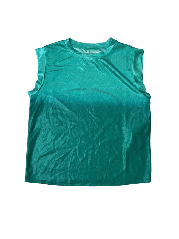 New! Green Top Sleeveless Porridge for Anthropologie, Size Xs