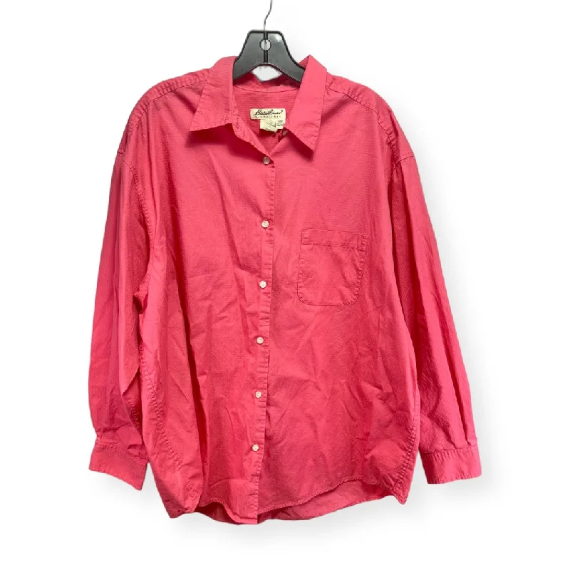 Pink Top Long Sleeve Eddie Bauer, Size Xxl