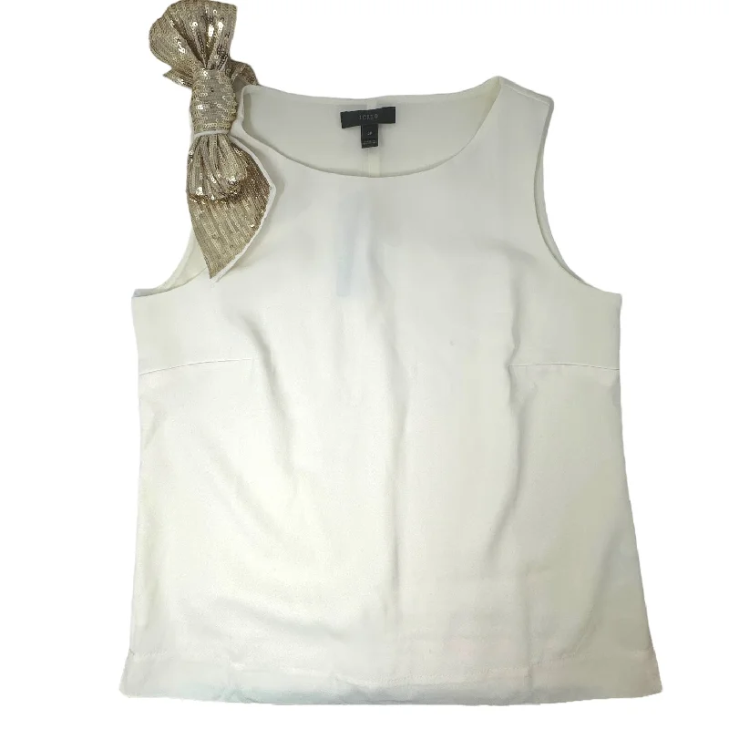 Sequin Bow Sleeveless Blouse   By J. Crew  Size: 2petite