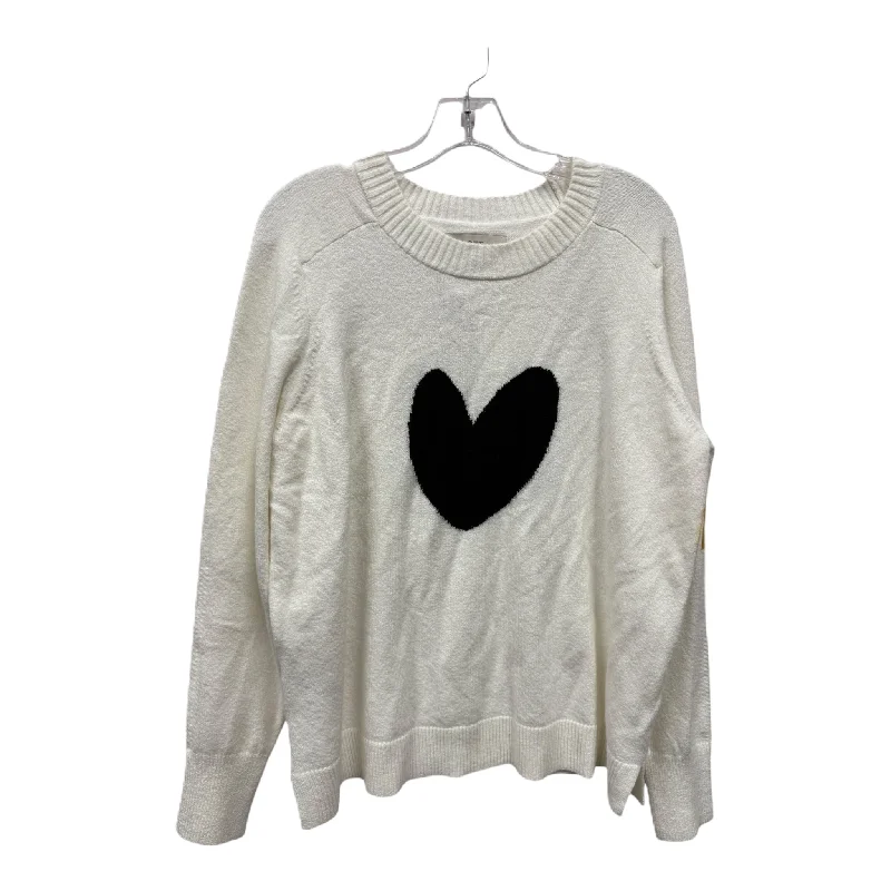 Sweater By Loft In Ivory, Size: L