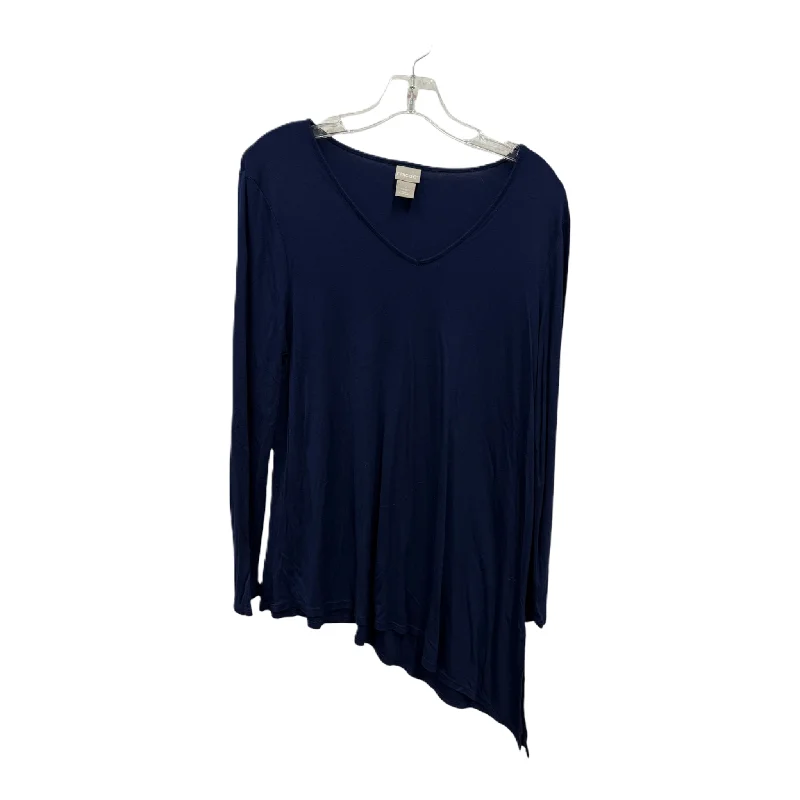 Top Long Sleeve By Chicos In Blue, Size: L