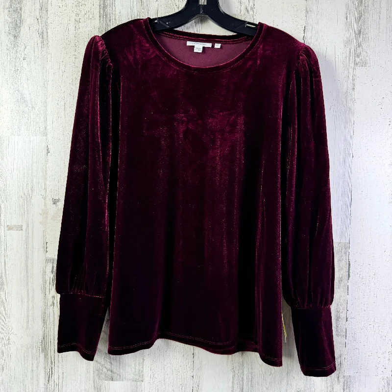 Top Long Sleeve By Chicos In Red, Size: L