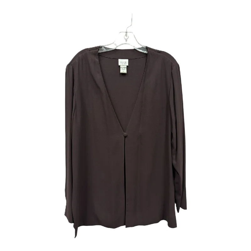 Top Long Sleeve By Eileen Fisher In Purple, Size: L