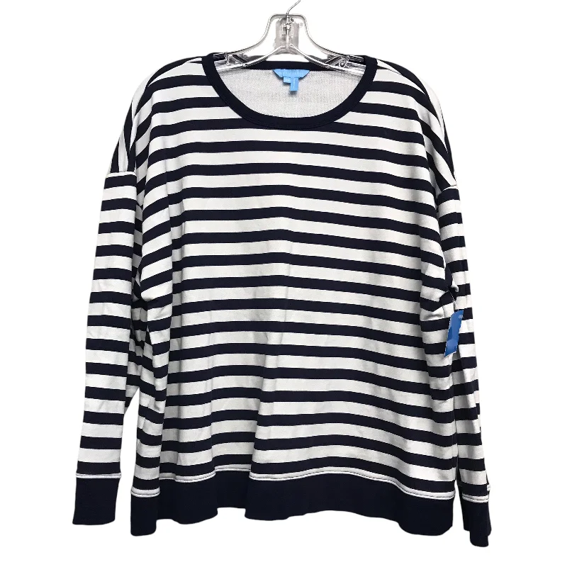 Top Ls By Draper James In Striped Pattern, Size:2X