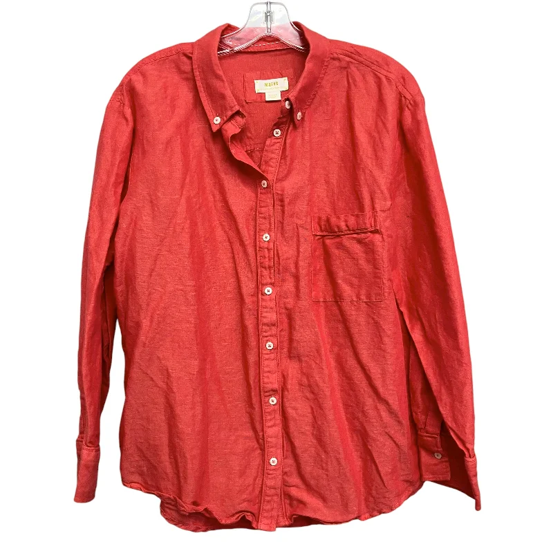 Top Ls By Maeve In Red, Size:L