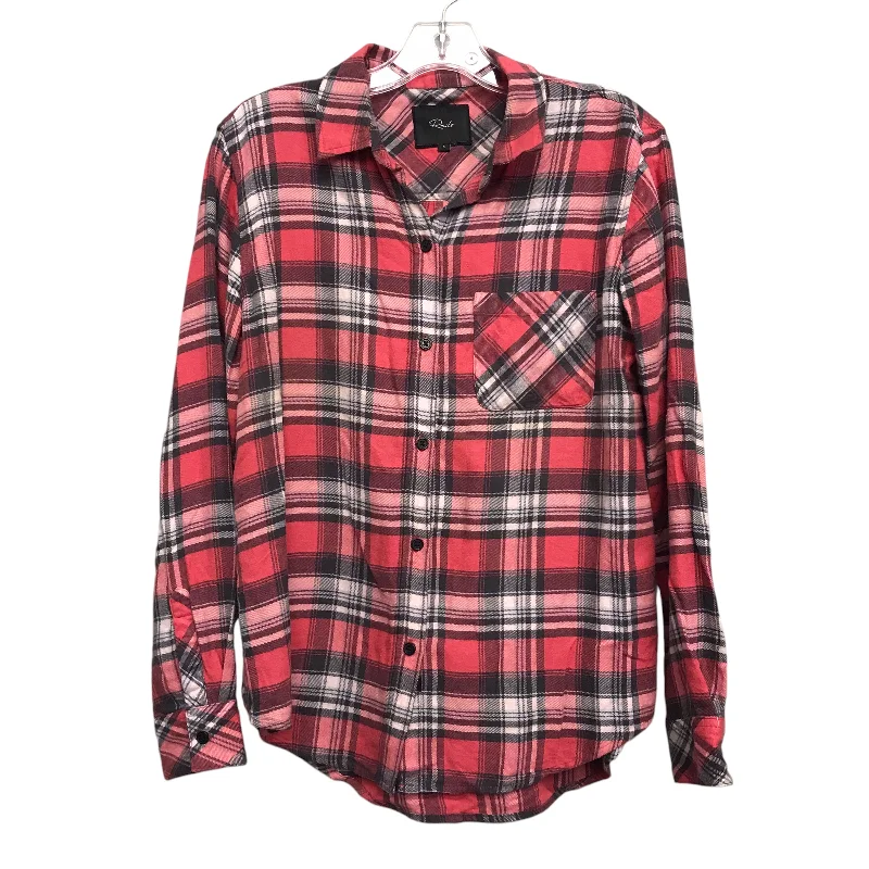 Top Ls By Rails In Plaid Pattern, Size:S