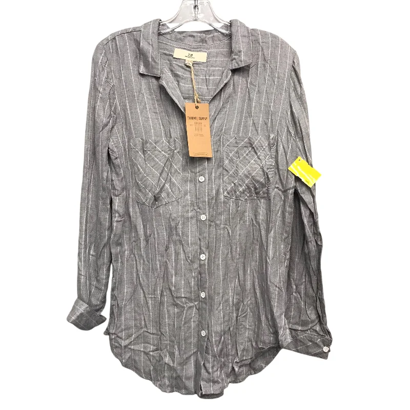 Top Ls By Thread And Supply In Grey, Size:S