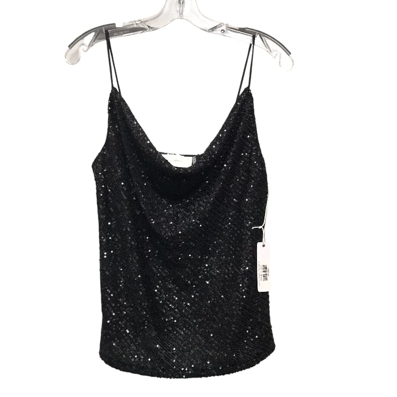 Top Sleeveless By SIX/FIFTY In Black, Size:S