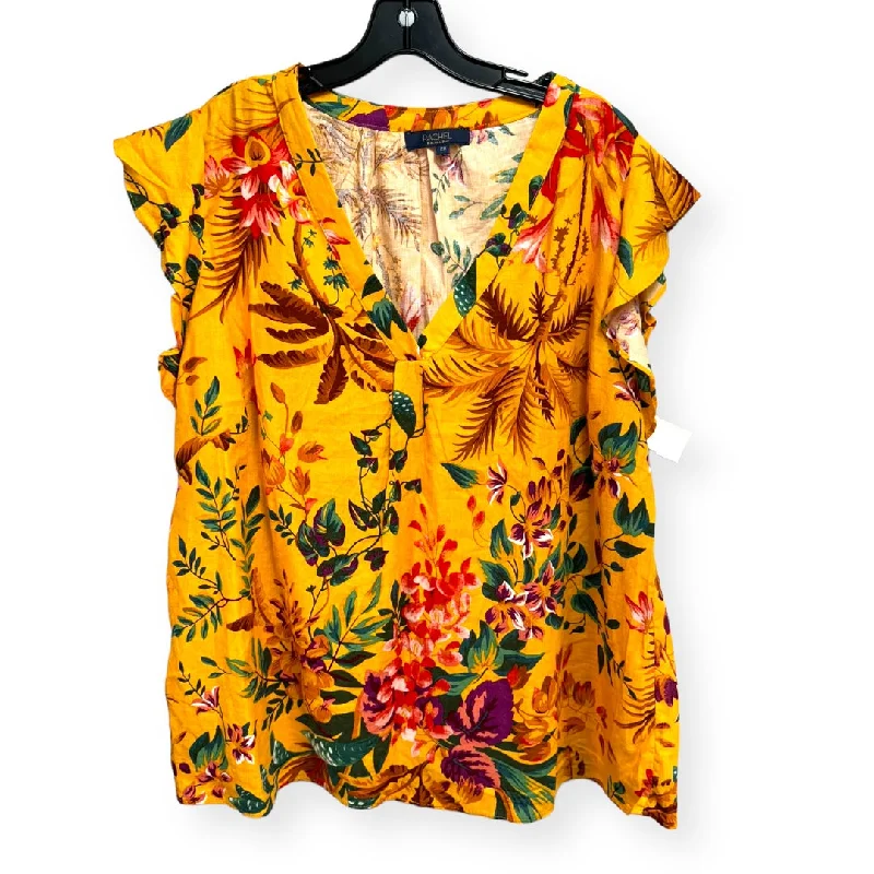 Tropical Print Top Sleeveless Rachel Roy, Size 2x