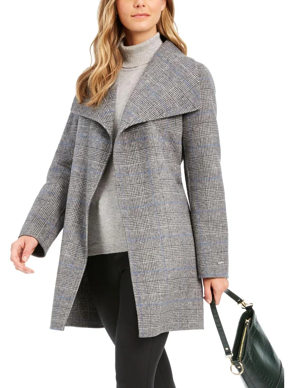 Womens Wool Blend Cold Weather Wrap Coat