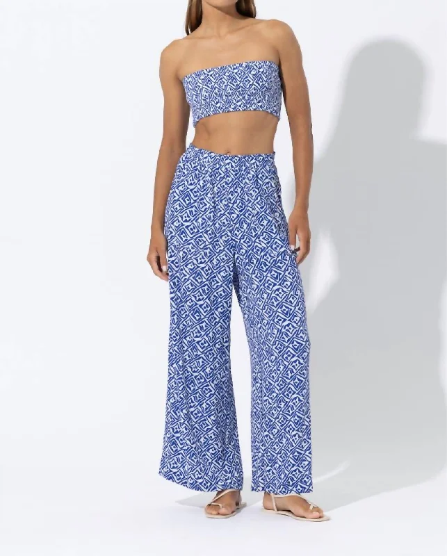 Clara Crepe Pants In Milos