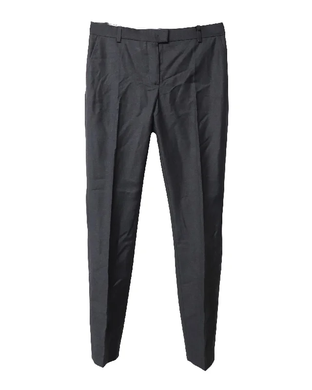 Joseph Straight-Cut Tailored Trousers in Grey Laine