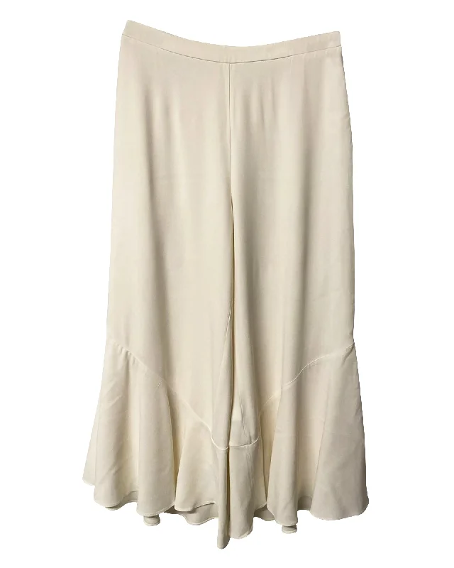 Peter Pilotto Cropped Pants in White Acetate