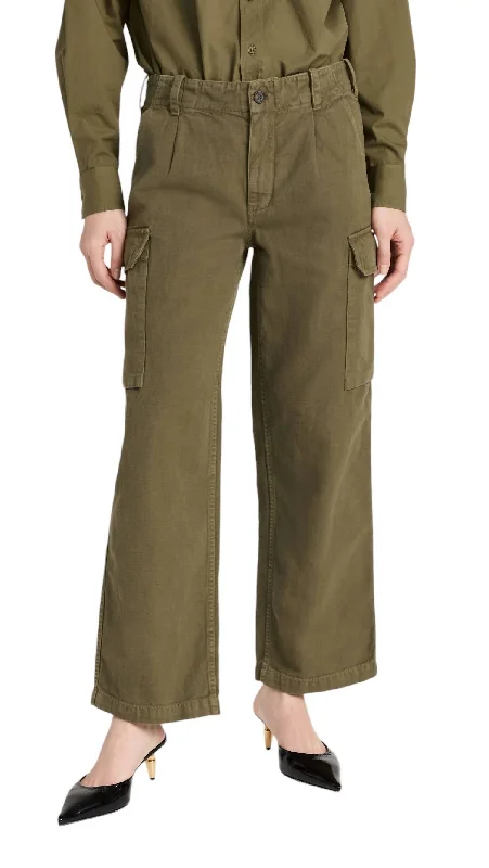 Yannic Cargo Pant In Olive Green