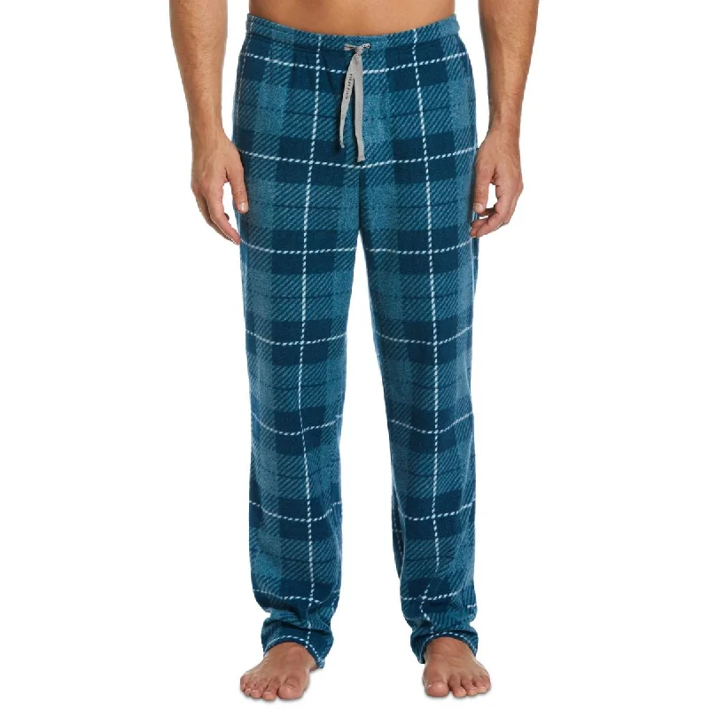 Perry Ellis Portfolio Mens Fleece Plaid Sleep Pant