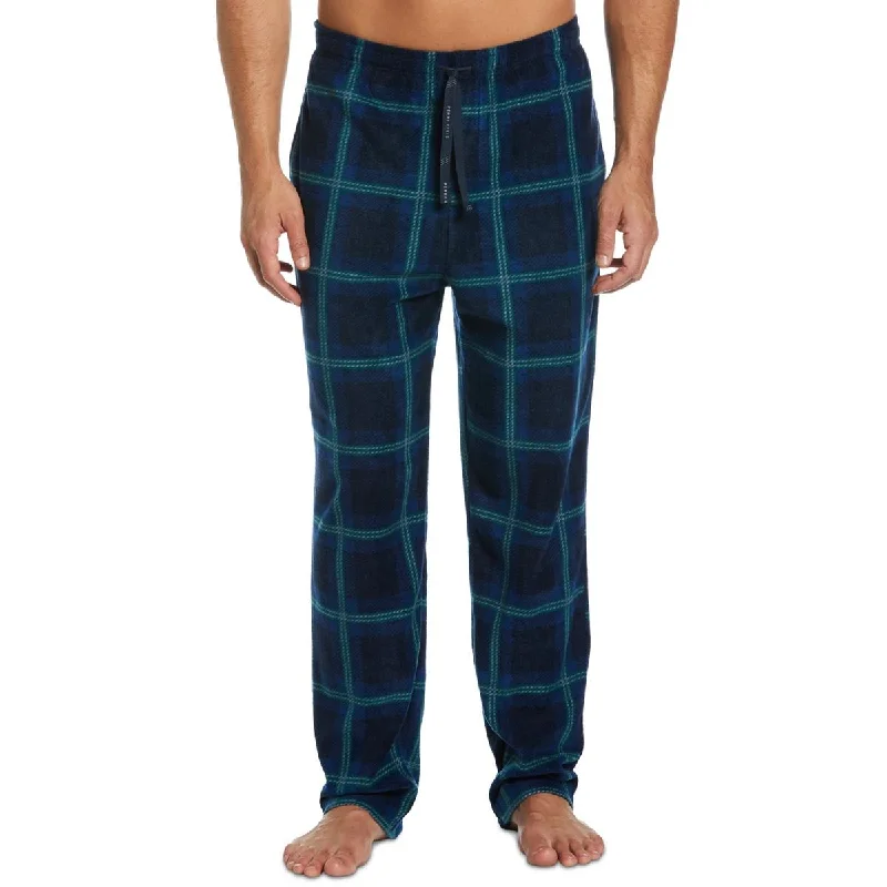 Perry Ellis Portfolio Mens Fleece Plaid Sleep Pant