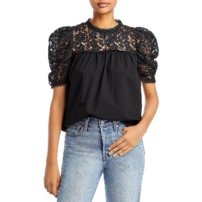 Sundays Womens April Lace Cotton Blouse