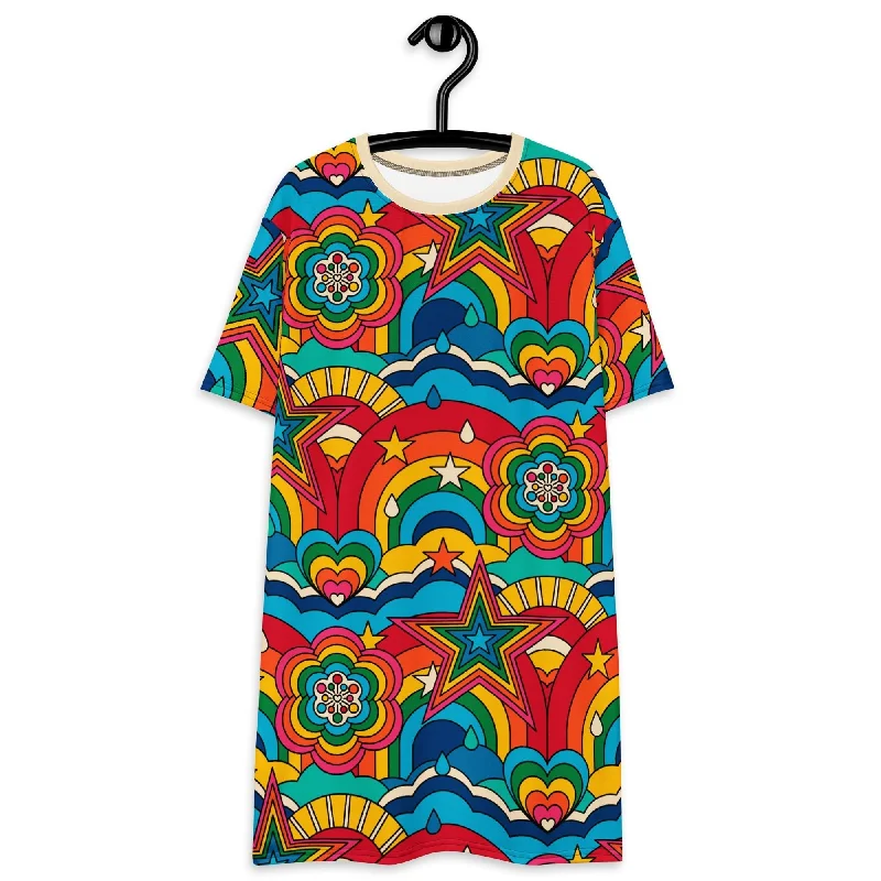 RAINBOW RAVE - T-shirt dress