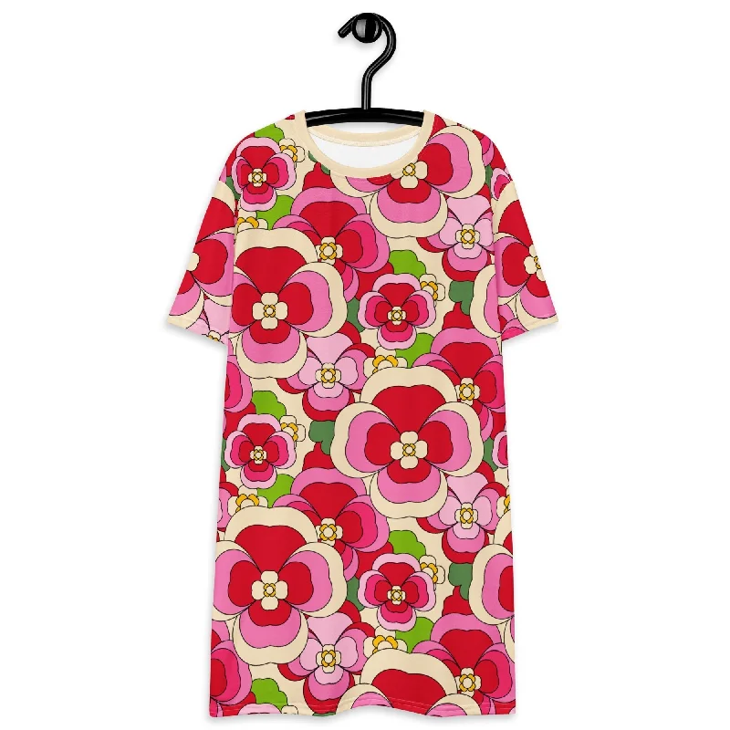 PANSY FANTASY pink - T-shirt dress