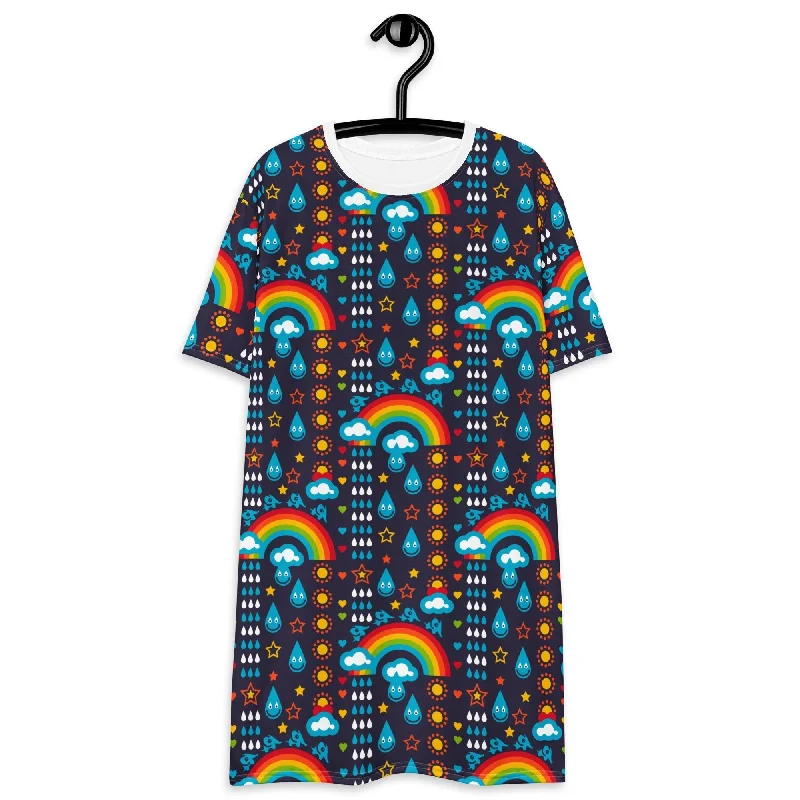 RAINBOWPHANT blue - T-shirt dress