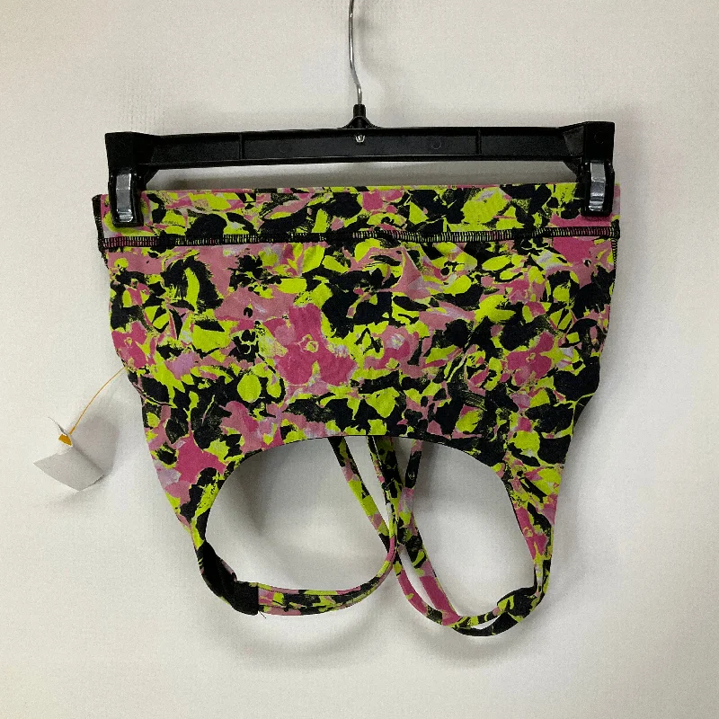 Athletic Bra By Lululemon In Floral Print, Size: 4