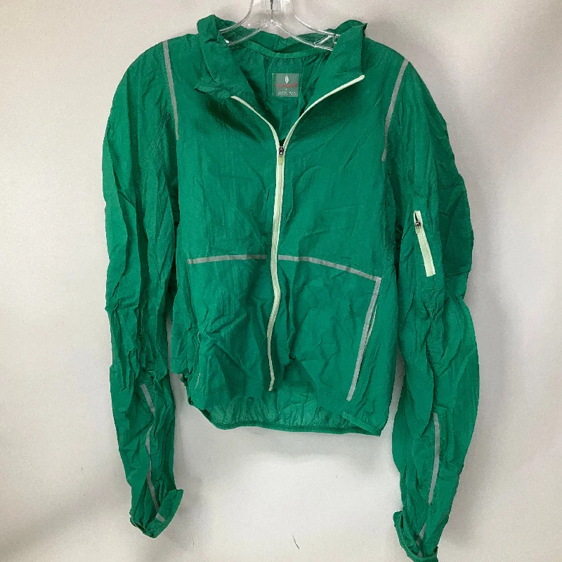 Athletic Jacket By Free People In Green, Size: L