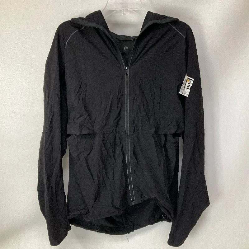 Athletic Jacket By Lululemon In Black, Size: 8