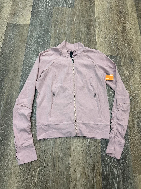 Athletic Jacket By Lululemon In Pink, Size: M