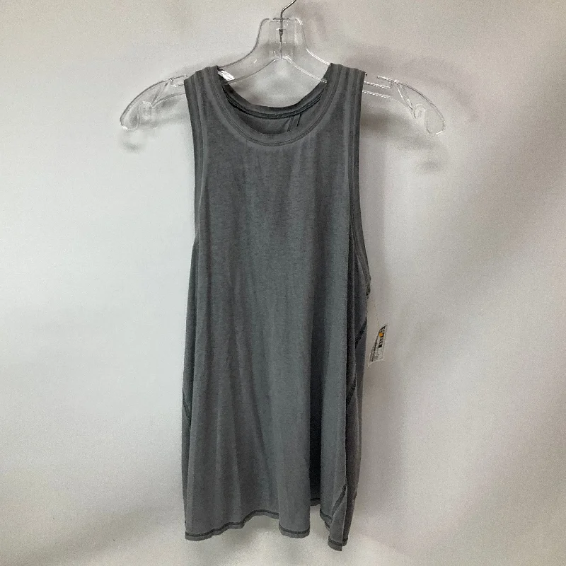 Athletic Tank Top By Lululemon In Grey, Size: 6