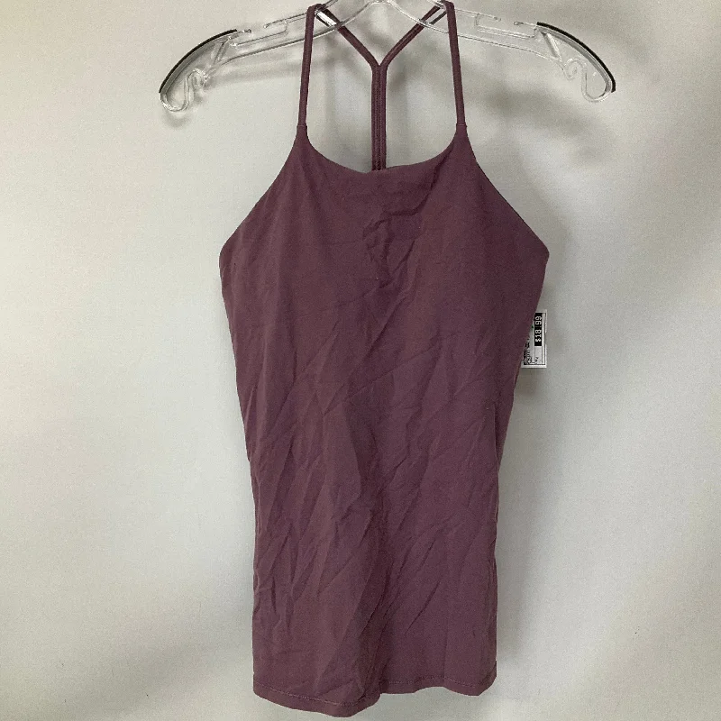 Athletic Tank Top By Lululemon In Mauve, Size: 8