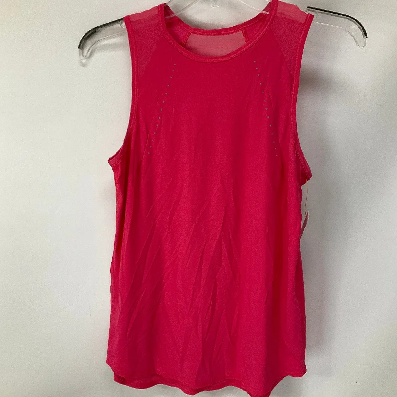 Athletic Tank Top By Lululemon In Pink, Size: 4