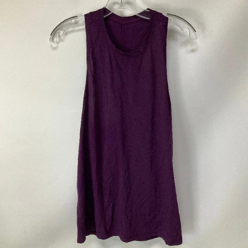 Athletic Tank Top By Lululemon In Purple, Size: 8