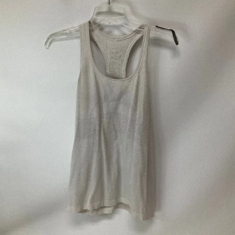 Athletic Tank Top By Lululemon In White, Size: 8