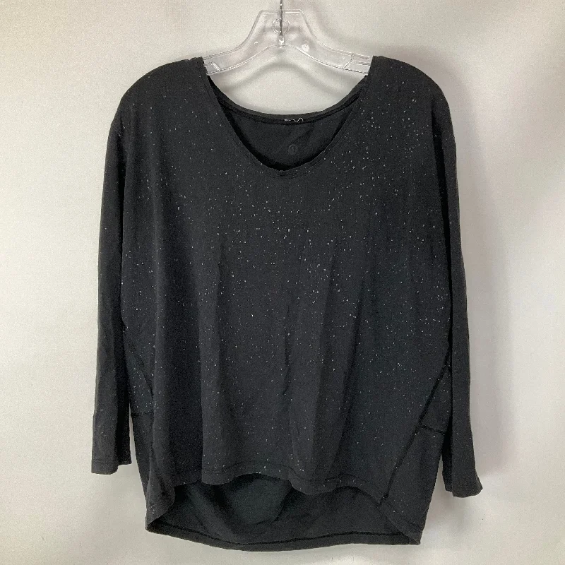 Athletic Top Long Sleeve Crewneck By Lululemon In Grey, Size: 4