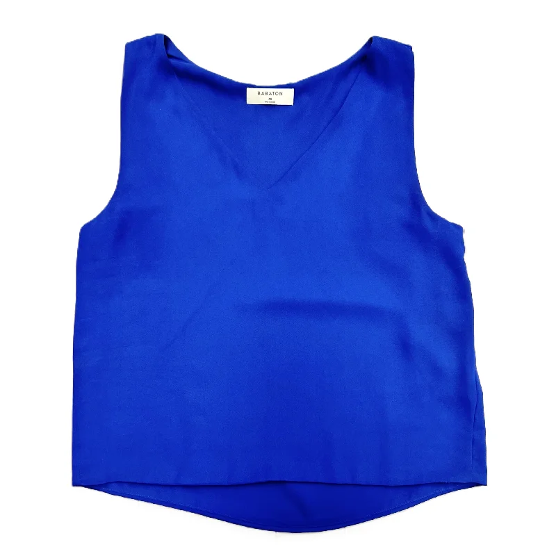 Blue Blouse Sleeveless By Babaton, Size: Xs