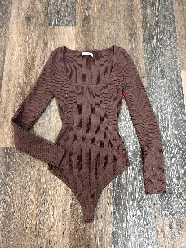 Bodysuit By Abercrombie And Fitch In Tan, Size: S