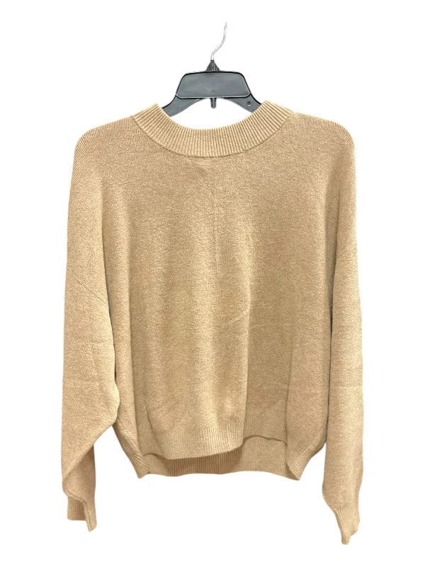 Sweater By Abercrombie And Fitch In Tan, Size: L