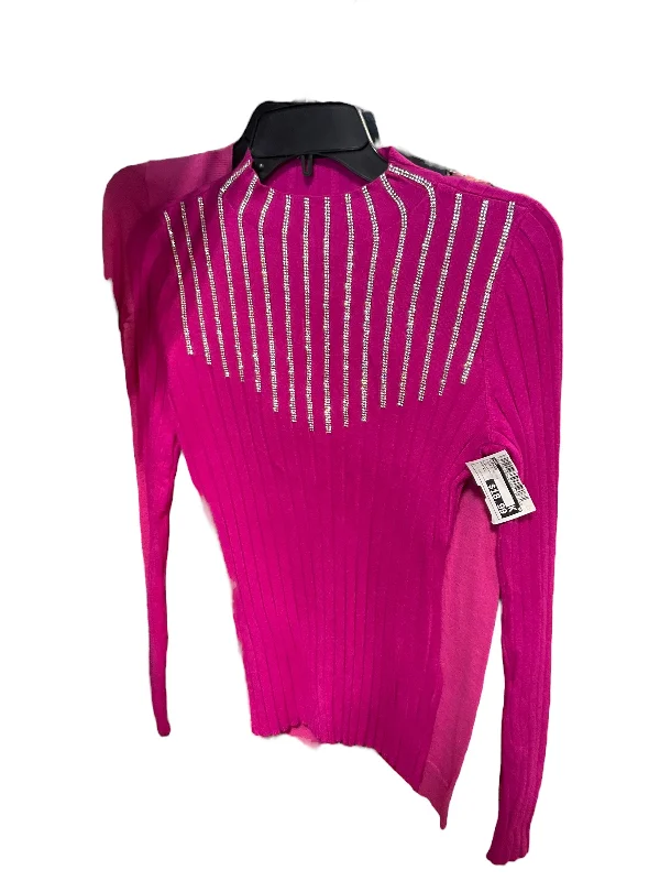 Sweater By Inc In Pink & Silver, Size: Xs