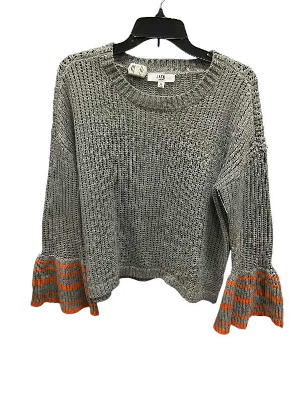 Sweater By Jack By Bb Dakota In Grey & Orange, Size: M