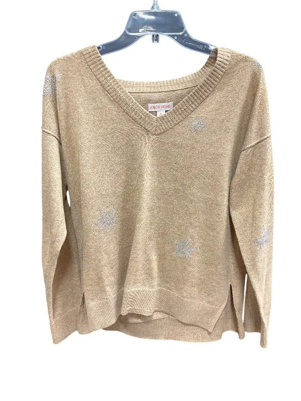 Sweater By Knox Rose In Tan, Size: M