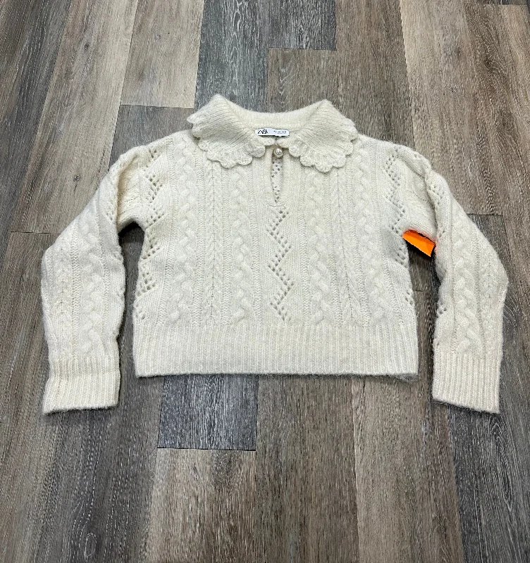 Sweater By Zara In Cream, Size: S