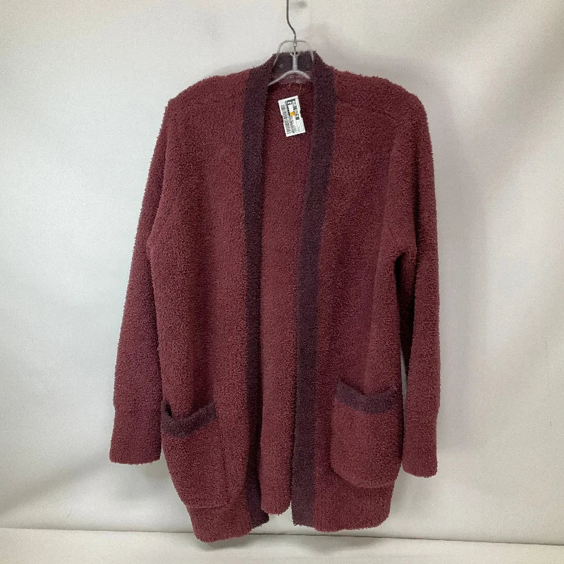 Sweater Cardigan By Barefoot Dreams In Purple, Size: L