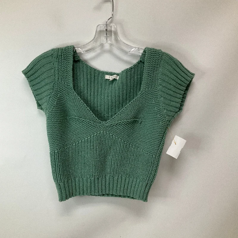 Sweater Short Sleeve By Z Supply In Green, Size: S