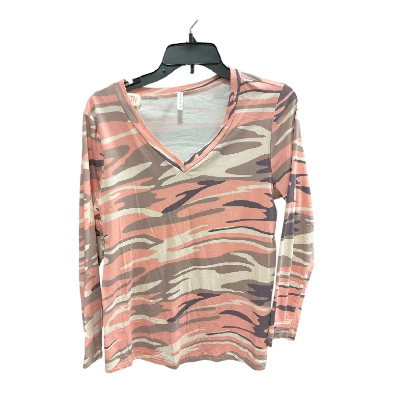 Top Long Sleeve Basic By Clothes Mentor In Camouflage Print, Size: Xl