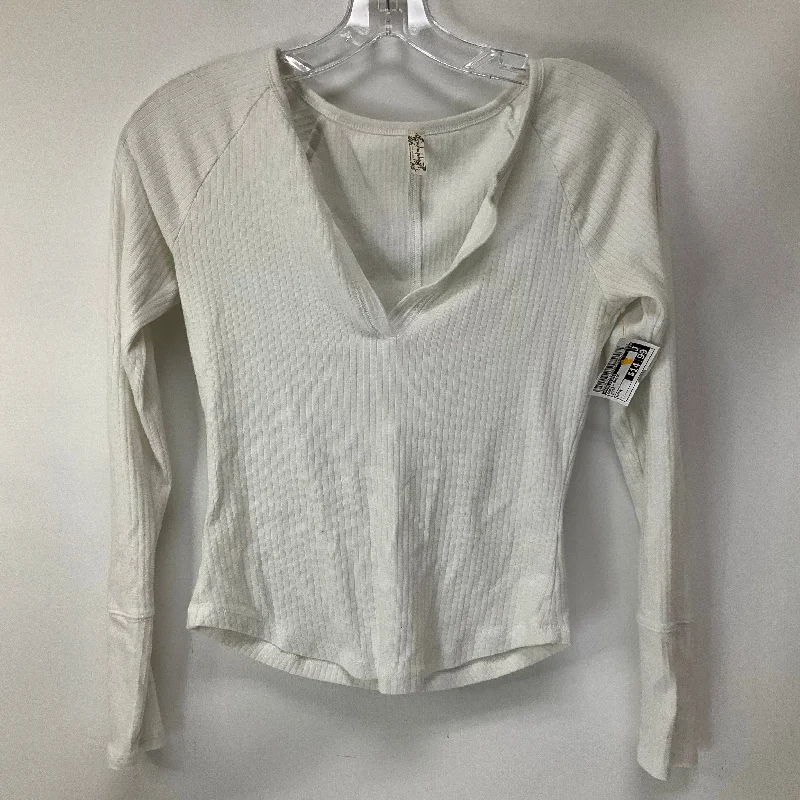 Top Long Sleeve Basic By Free People In White, Size: M