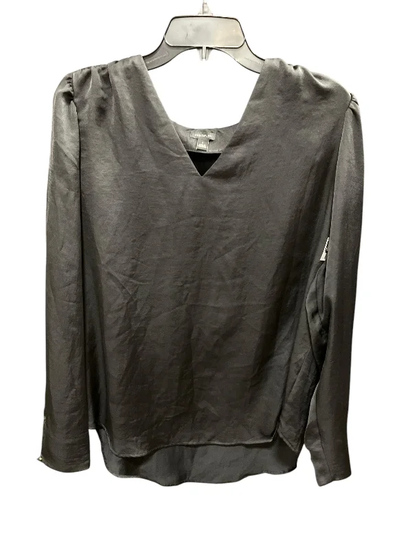 Top Long Sleeve By Ann Taylor In Black, Size: L