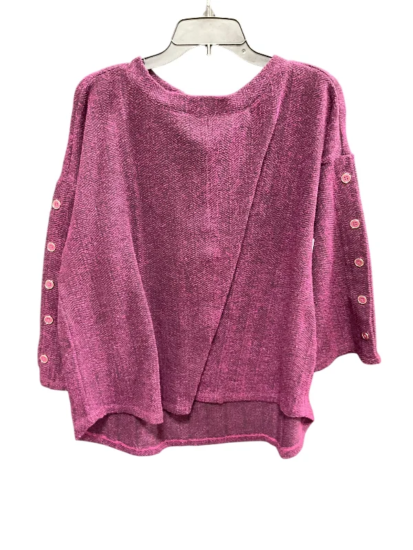 Top Long Sleeve By Liz Claiborne In Purple, Size: Xxl