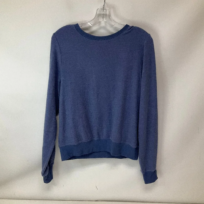 Top Long Sleeve By Wildfox In Blue, Size: M