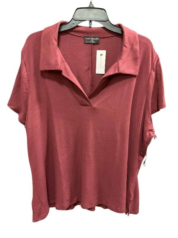 Top Short Sleeve By Lane Bryant In Red, Size: 26